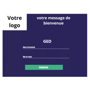 image montrant l'interface de connexion personnalisé